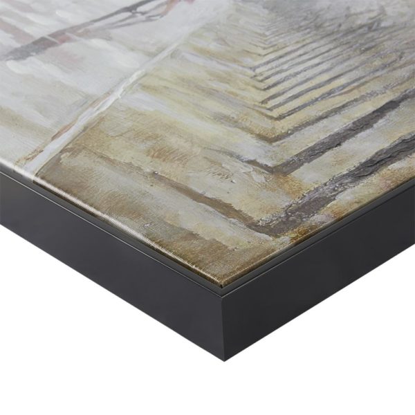 A Kiss In Paris Framed Canvas with Hand Embellishment - Image 4