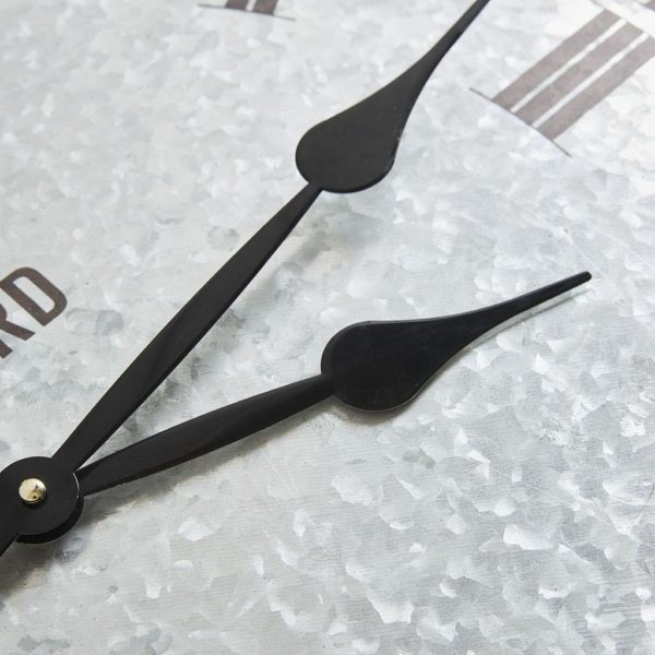 Otis Galvanized Round Clock - Image 4