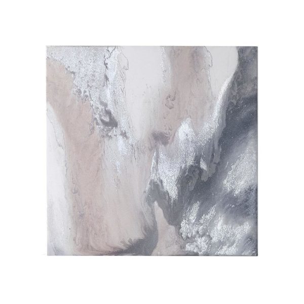 Blissful Blush Gel Coat Canvas with Silver Foil Embellishment - Image 2