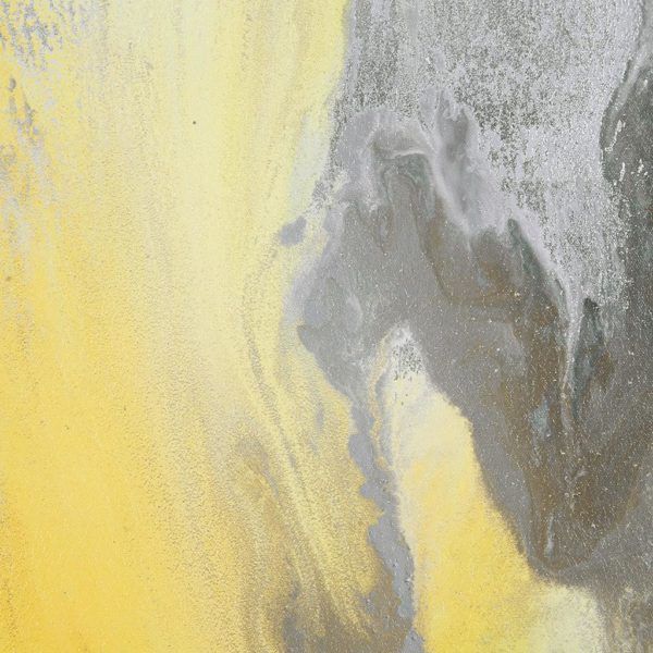 Blissful Yellow Gel Coat Canvas with Sliver Foil Embellishment - Image 3