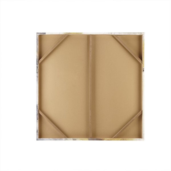 Blissful Yellow Gel Coat Canvas with Sliver Foil Embellishment - Image 5