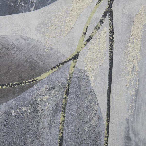 Blue Abstract Printed Canvas with 30% Embellishment 2 Piece Set - Image 3
