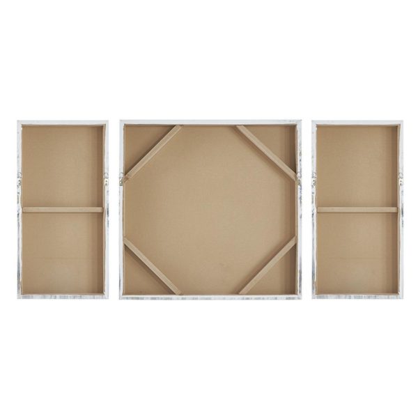 Blue Midst Forest Printed Canvas with Gold Foil 3 Piece Set - Image 5