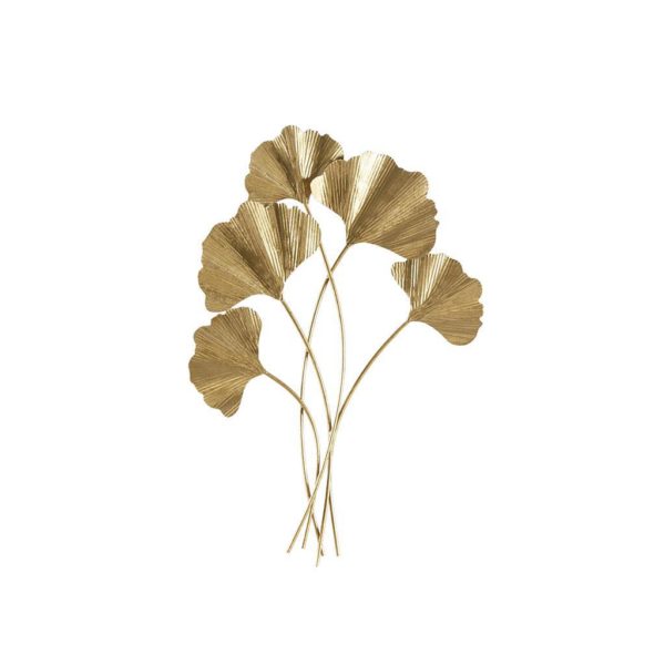 Celeste Gold Foil Ginkgo Leaf Wall Art - Image 2