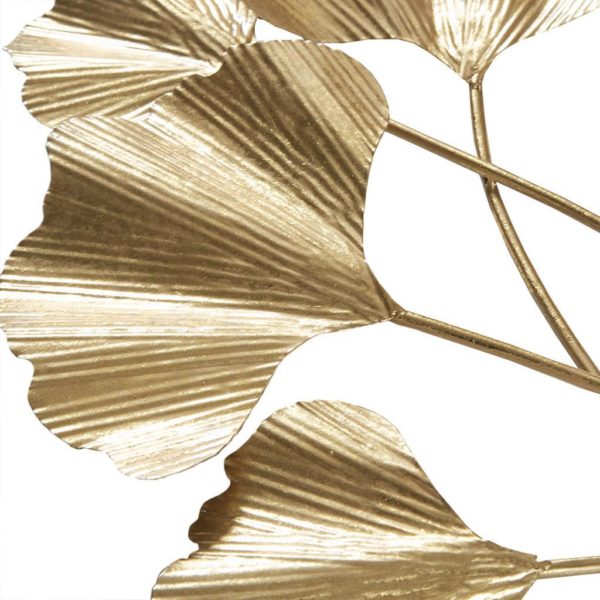 Celeste Gold Foil Ginkgo Leaf Wall Art - Image 4