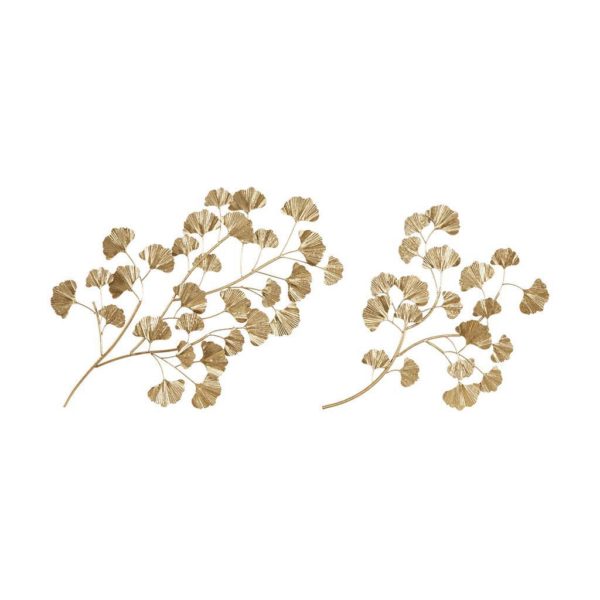 Clio Gold Foil Ginkgo Leaf 2-Piece Set - Image 2