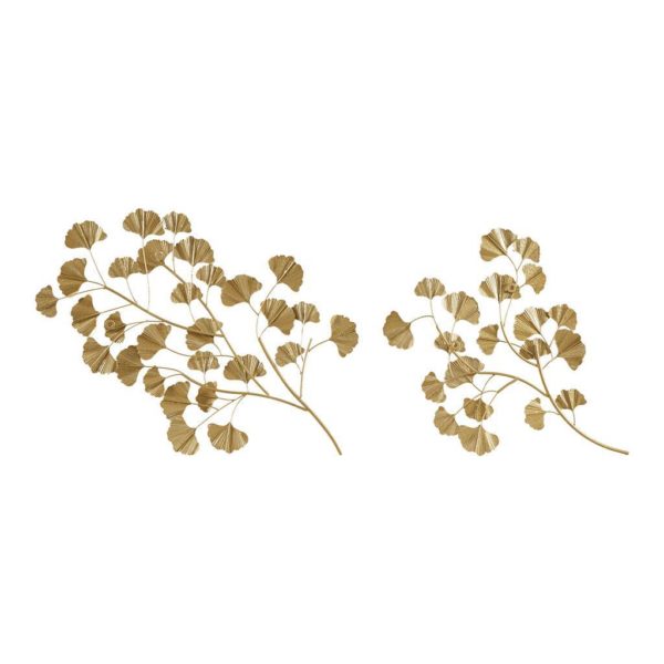 Clio Gold Foil Ginkgo Leaf 2-Piece Set - Image 3