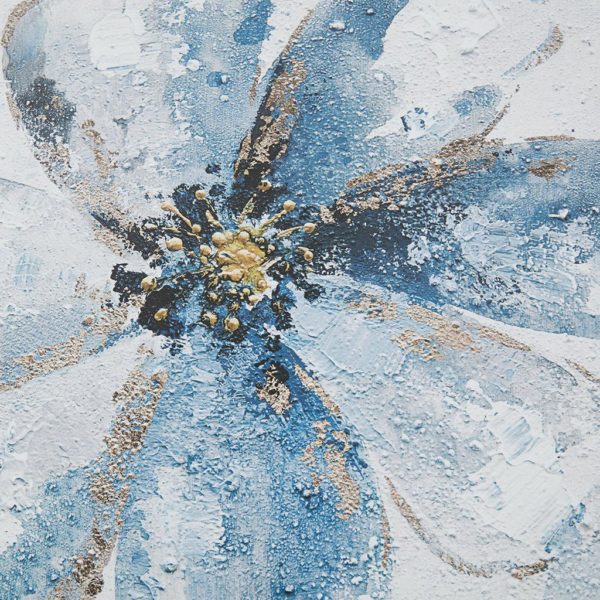Gleaming Blue Florals Printed Canvas 2 Piece Set - Image 4