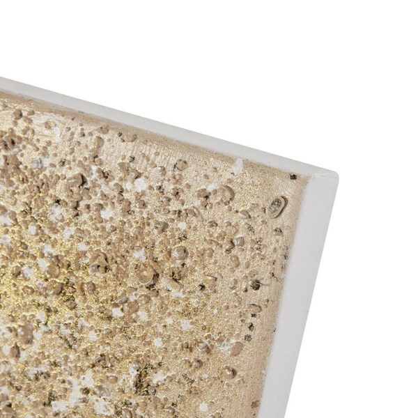Golden Glimmer 100% Hand Brush Embellished Canvas, 2 Piece Set - Image 4