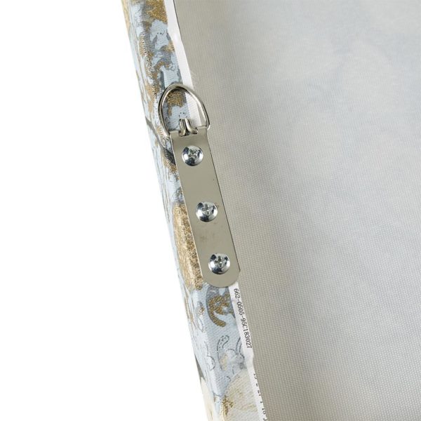 Luminous Bloom Gold Foil Floral Hand Embellished Canvas Art - Image 6