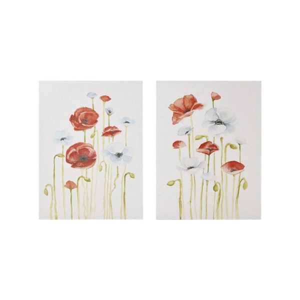Poppy Gel Coated Canvas 2 Piece Set - Image 2