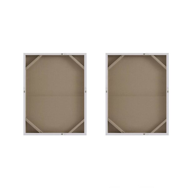 Radiant Flatland 2 Piece Glitter Canvas Art Set Hand Embellished - Image 6