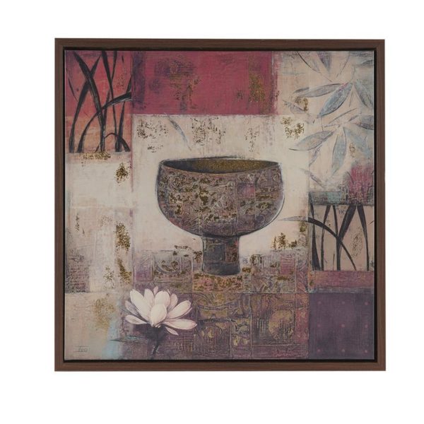 Tranquil Composition Framed Canvas with Gold Foil Embellishment - Image 2