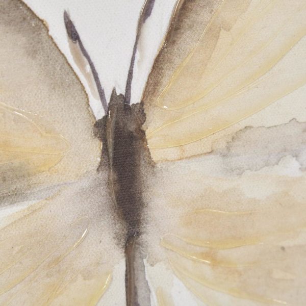 Vintage Butterfly Hand Embellished Butterfly 3 Piece Canvas Set - Image 3