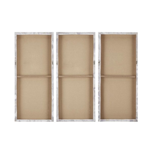 Watercolor Ikat Taupe Gel Coat Canvas 3 Piece Set - Image 5