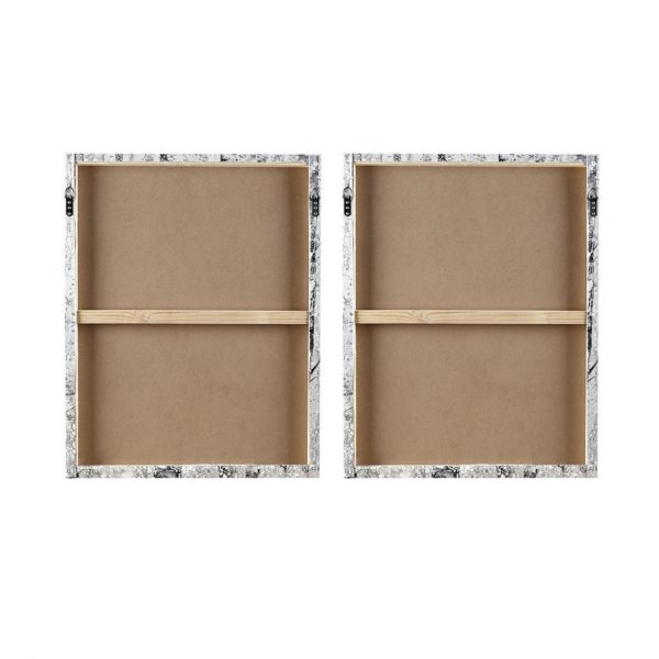 Winter Forest Hand Embellished Printed Canvas 2 Piece Set - Image 6