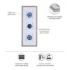 Blue Agate Trio Stone Framed Graphic - Image 5