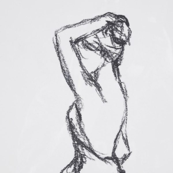 Feminine Figures Deckle Edge Sketch 2 Piece Framed Wall Art Set - Image 3
