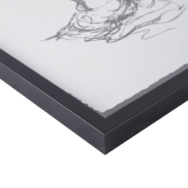 Feminine Figures Deckle Edge Sketch 2 Piece Framed Wall Art Set - Image 4