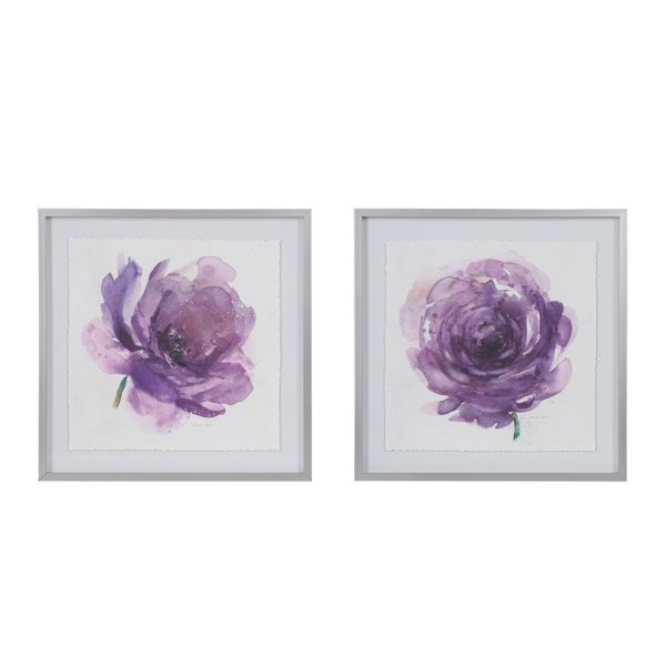 Purple Ladies Rose Frame Graphic 2 Piece Set - Image 2
