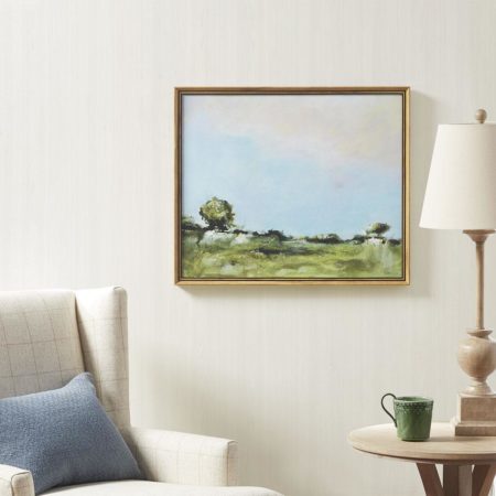 Across The Plains 2 Framed Gel Coated Canvas