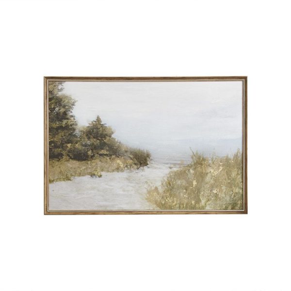 Lake Walk Framed Gel Coated Canvas - Image 2