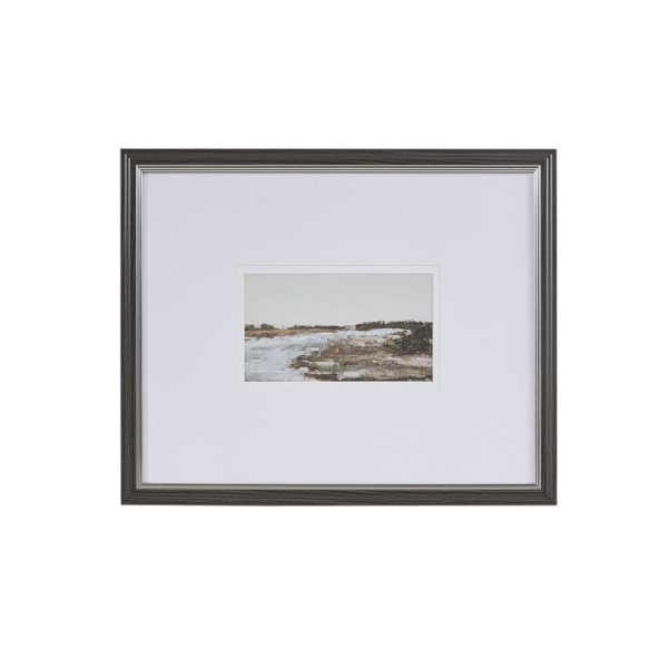 Along The Water Framed Glass Wall Art Double Mat - Image 2