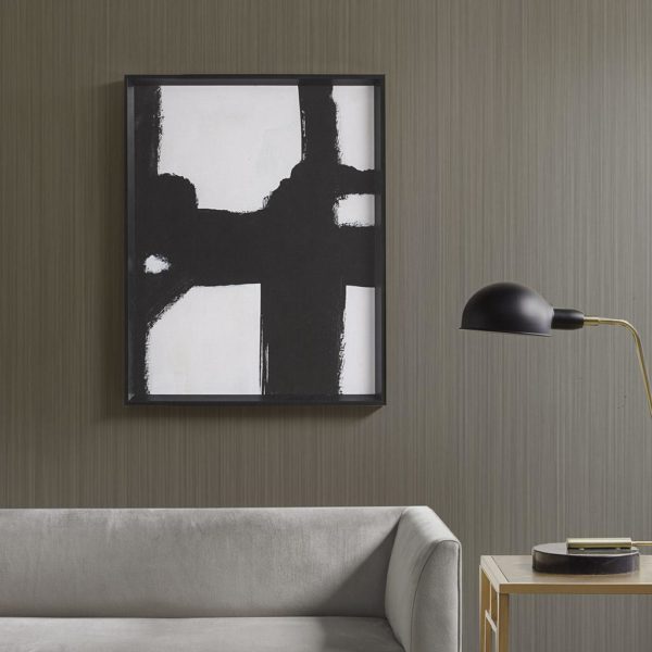 Directional Ebony Framed Canvas