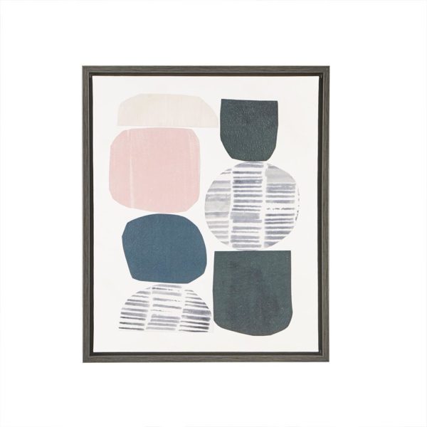 Grey Rock Garden Gel Coat Framed Canvas 2 Piece Set - Image 3