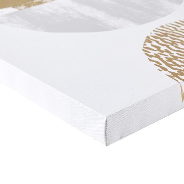 Metallic Moon Gold Foil Geometric 2 Piece Canvas Set Hand Embellished - Image 4
