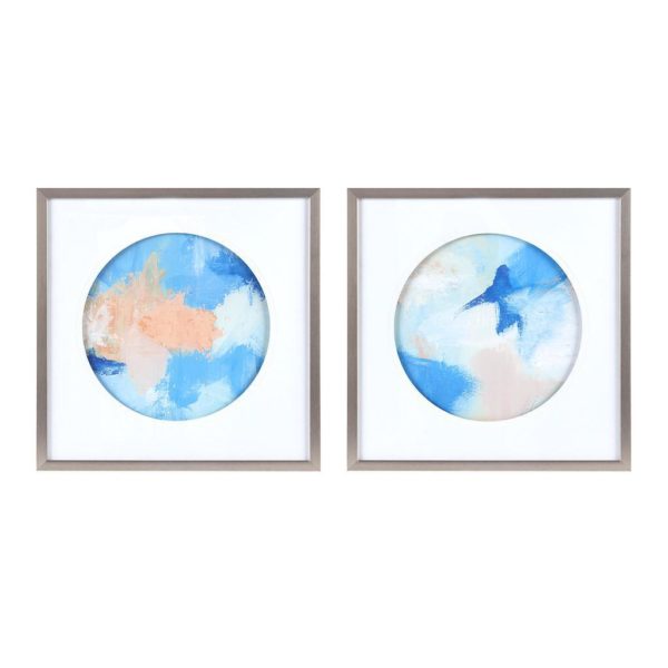 Abstract Groove Framed and Matted Wall Art 2 Piece Set - Image 2