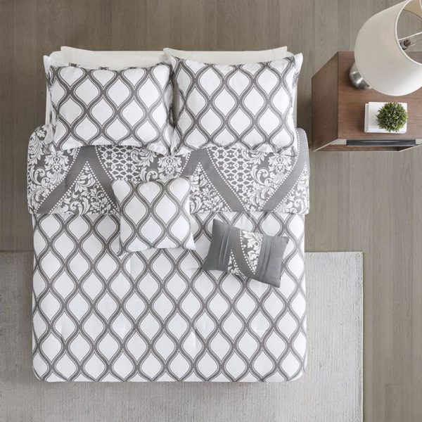 Jaclin 5 Piece Reversible Print Comforter Set - Image 6