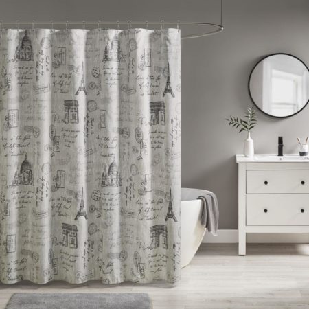 Marseille Paris Printed Shower Curtain