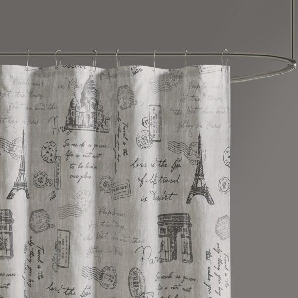 Marseille Paris Printed Shower Curtain - Image 4