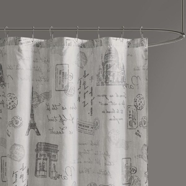 Marseille Paris Printed Shower Curtain - Image 5