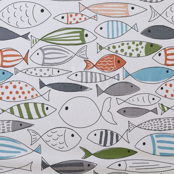 Sardinia Cotton Printed Shower Curtain - Image 2