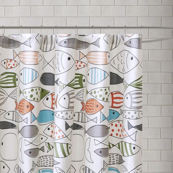Sardinia Cotton Printed Shower Curtain - Image 3