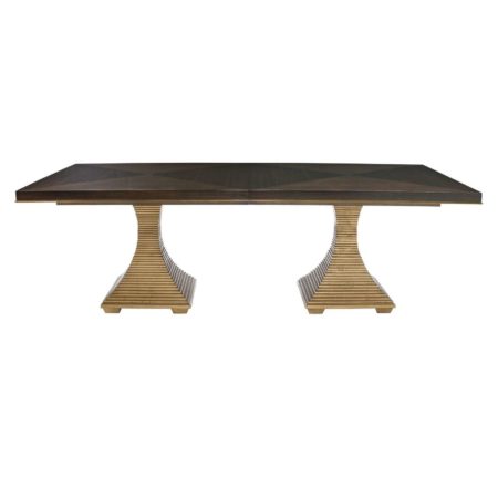 Jet Set Double Pedestal Dining Table 