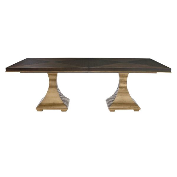 Jet Set Double Pedestal Dining Table 