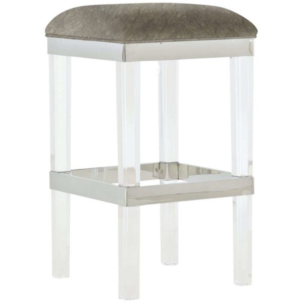 Tori Leather Bar Stool  - Image 2