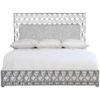 Cancello Upholstered Metal Bed 