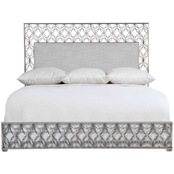 Cancello Upholstered Metal Bed 
