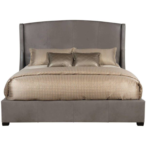 Cooper Leather Wing Bed (54" H) 