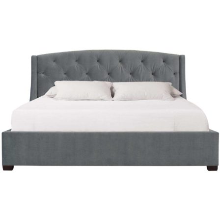 Jordan Button-Tufted Wing Bed (54-1/8" H) 