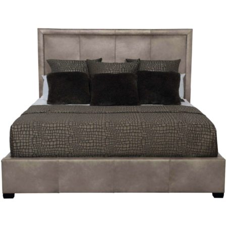 Morgan Leather Panel Bed (54" H) 