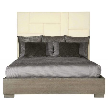 Mosaic Upholstered Panel Bed 
