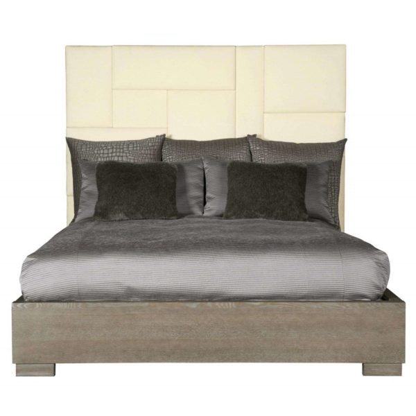 Mosaic Upholstered Panel Bed 