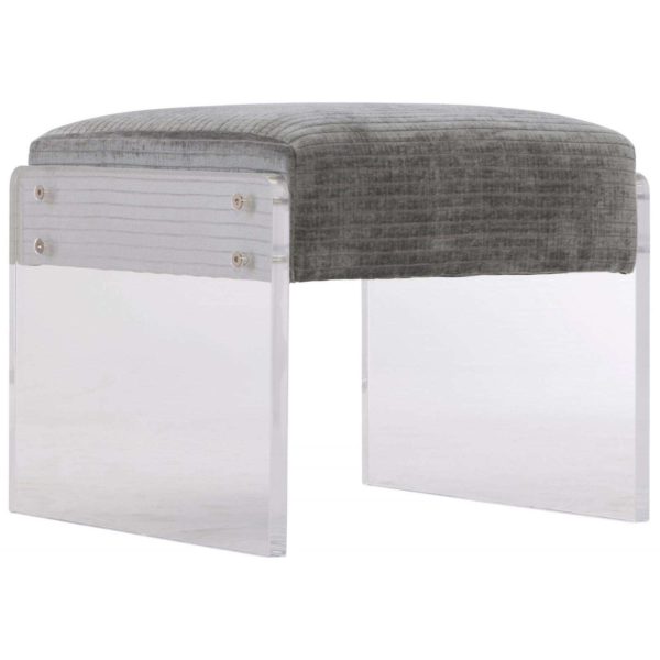 Jasper Leather Ottoman  - Image 2