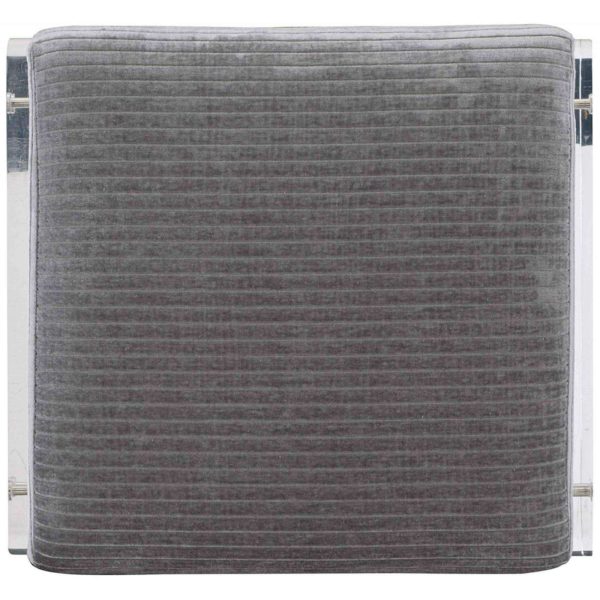 Jasper Leather Ottoman  - Image 4