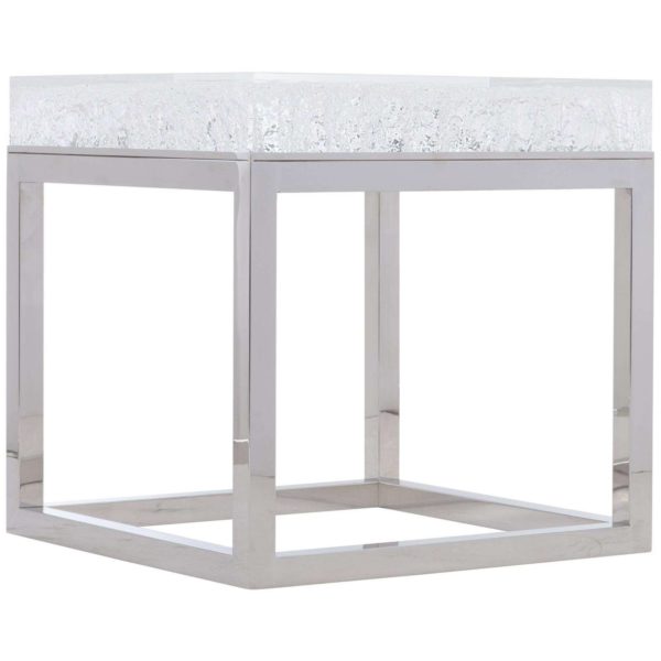Aventura Square Acrylic End Table  - Image 2